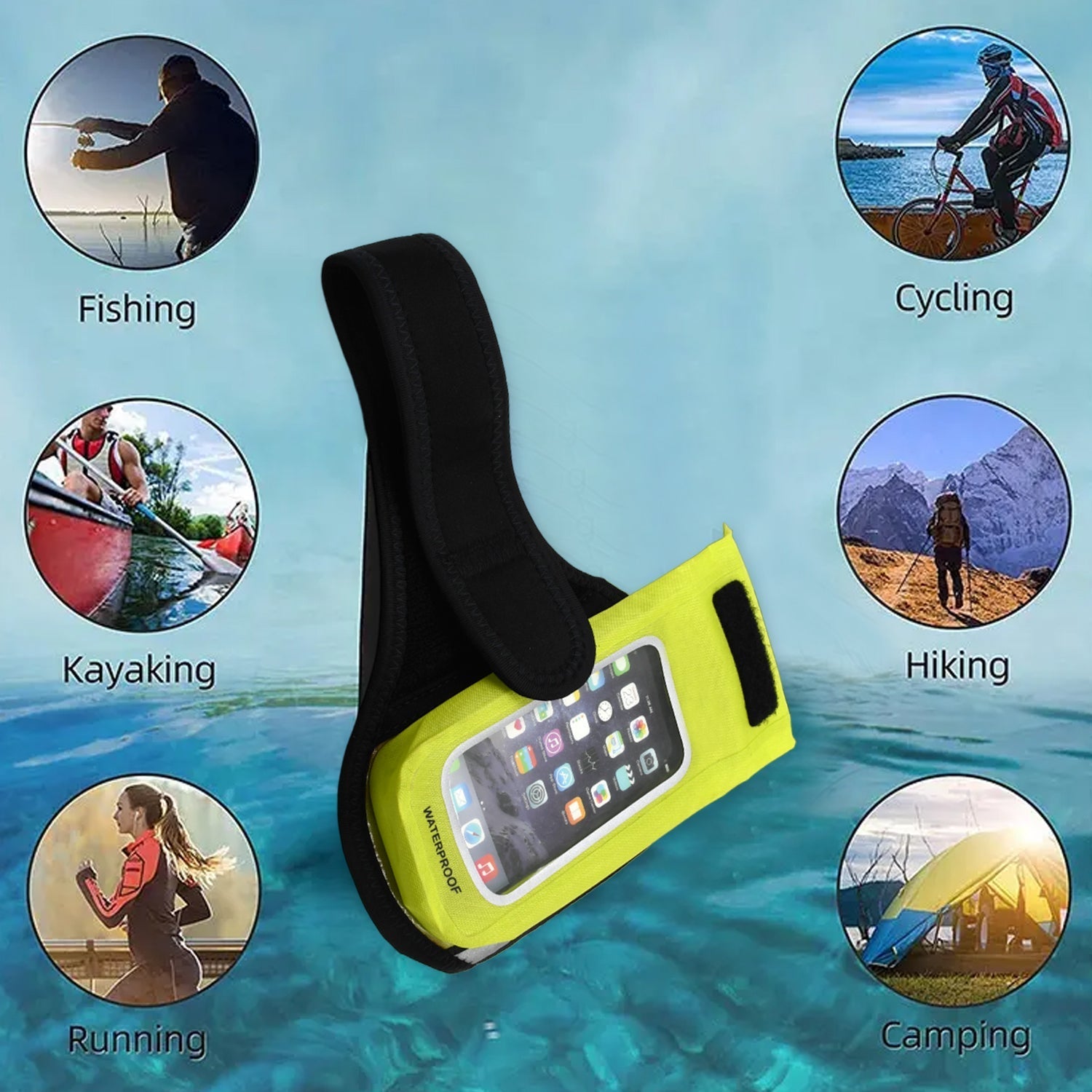 Sports Wrist Bag Running Arm Band Running Armband Phone Arm Pouch Case Cellphone Arm Band Phone Arm Case Holder Sports Phone Armbands Running Phone Holder (1 Pc) - infinityexculsivestore.com
