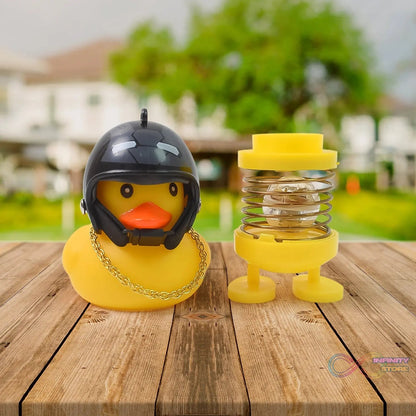 Spring Doll Dance Toy Duck Car Bicycle Bell with Propeller Helmet (1 Pc / Mix Design) - infinityexculsivestore.com