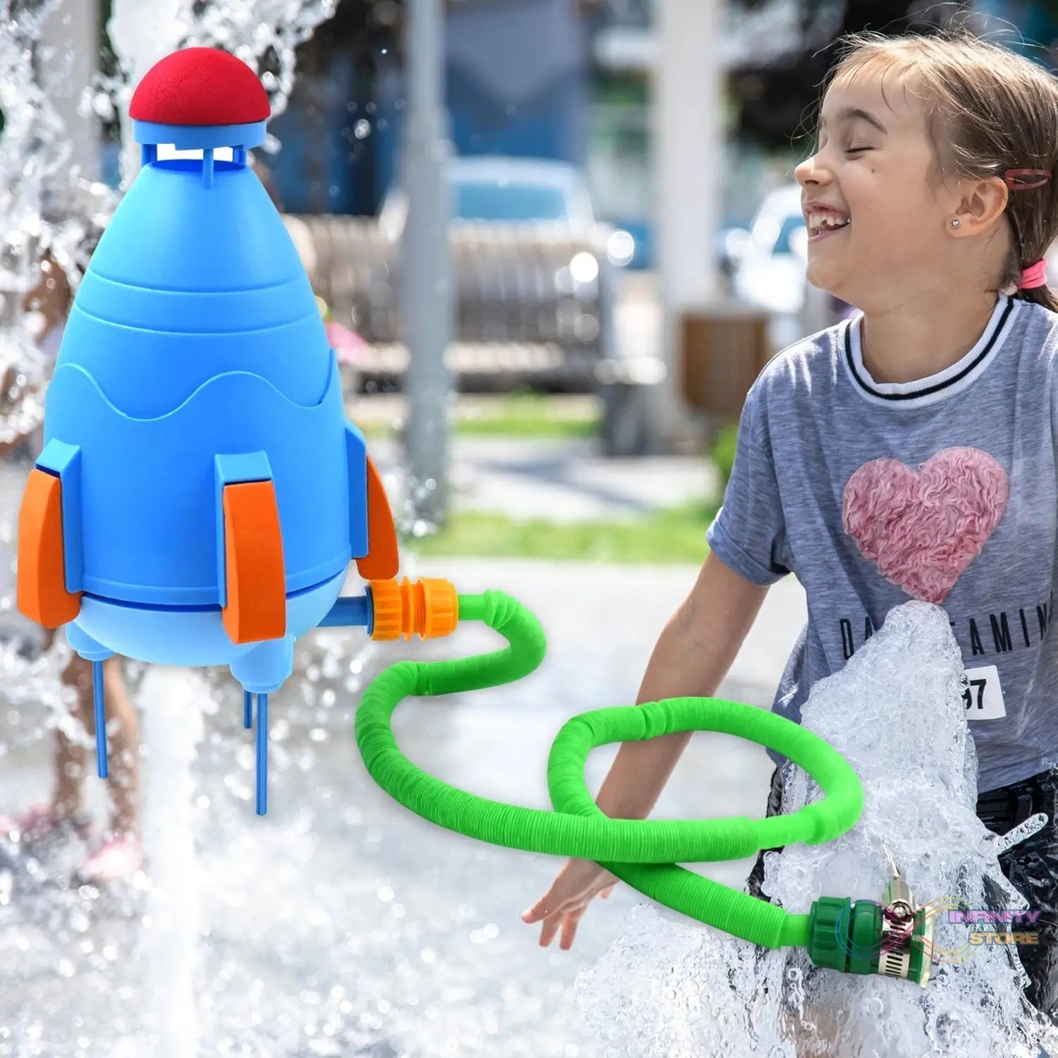 Sprinkler Rocket Launcher Summer Toys for Kids (1 Set) - infinityexculsivestore.com