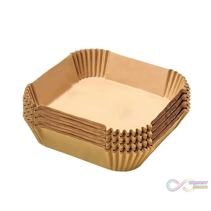 Square Air Fryer Disposable Paper Liner (50 Pcs Set / 160mmx45mm) - infinityexculsivestore.com