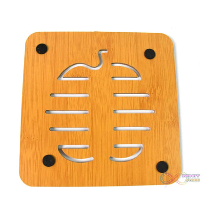 Square Bamboo Wood Table Place mat Hot Pot Cup Mat Tea Coaster(14×14 Cm / 1 Pc) - infinityexculsivestore.com