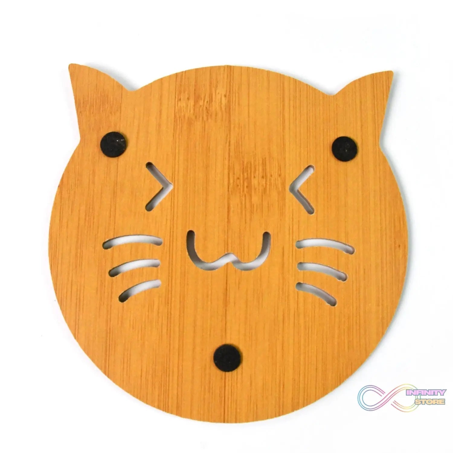 Square Bamboo Wood Table Place mat Hot Pot Cup Mat Tea Coaster(14×14 Cm / 1 Pc) - infinityexculsivestore.com