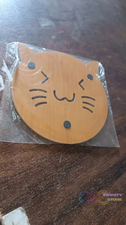 Square Bamboo Wood Table Place mat Hot Pot Cup Mat Tea Coaster(14×14 Cm / 1 Pc) - infinityexculsivestore.com