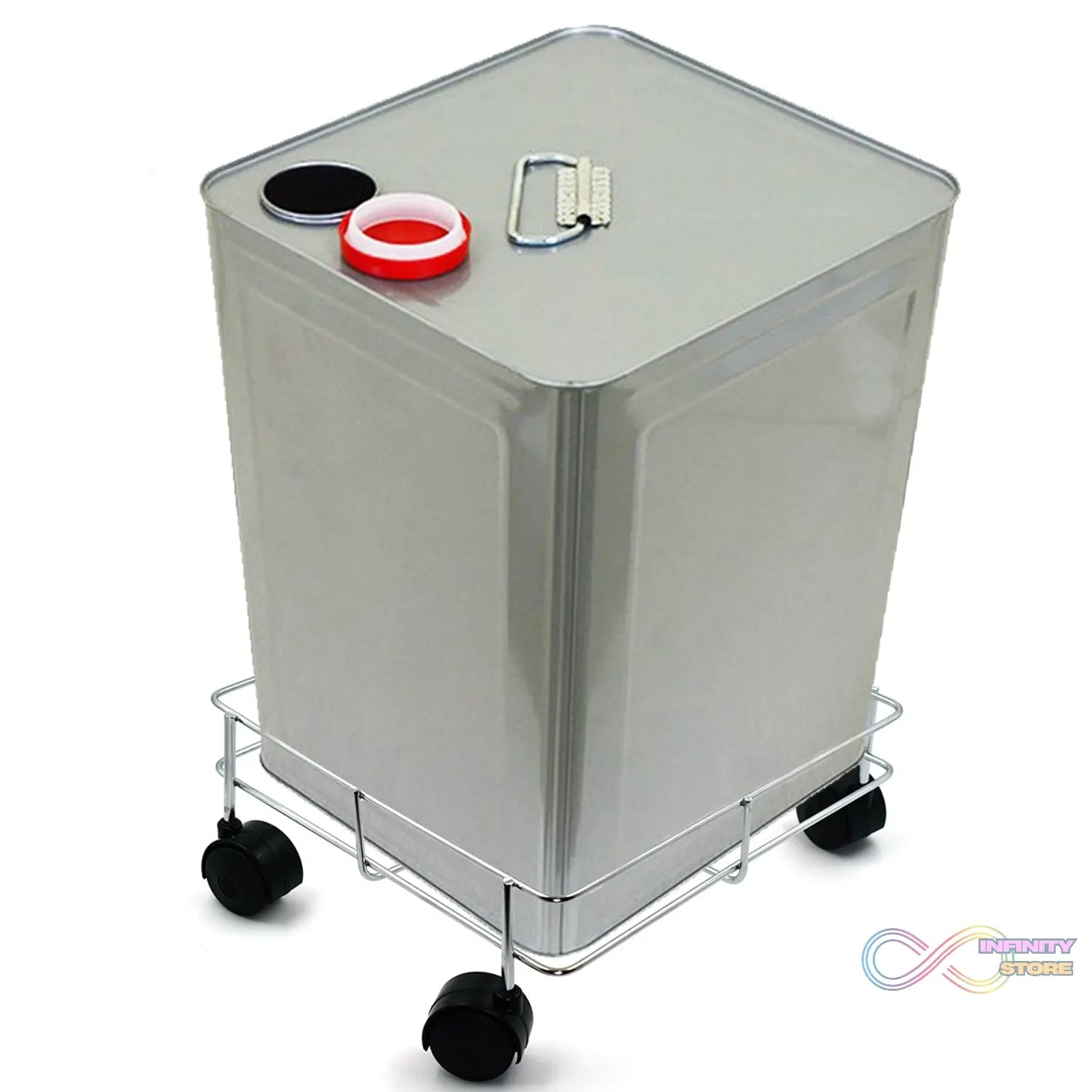 Oil stand with organized storage for kitchen use