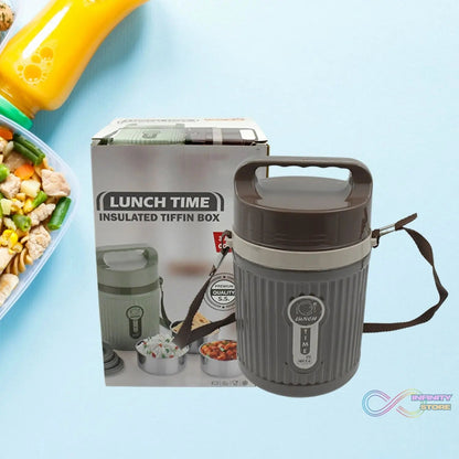 Stackable Insulated Tiffin with Handle (1 Pc): Leakproof, Hot Food Container - infinityexculsivestore.com