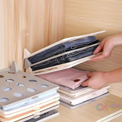 Stackable Shirt Clothes Folding Board (32×26 CM / 1 Pc) - infinityexculsivestore.com