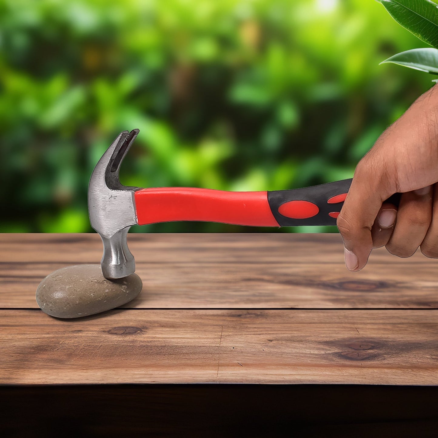 Stainless Claw Hammer with Fiberglass Handle, Shock Resistant, Corrosion Resistant, Rust Proof, Durable, Environmental friendly, 364g, 28cm - infinityexculsivestore.com