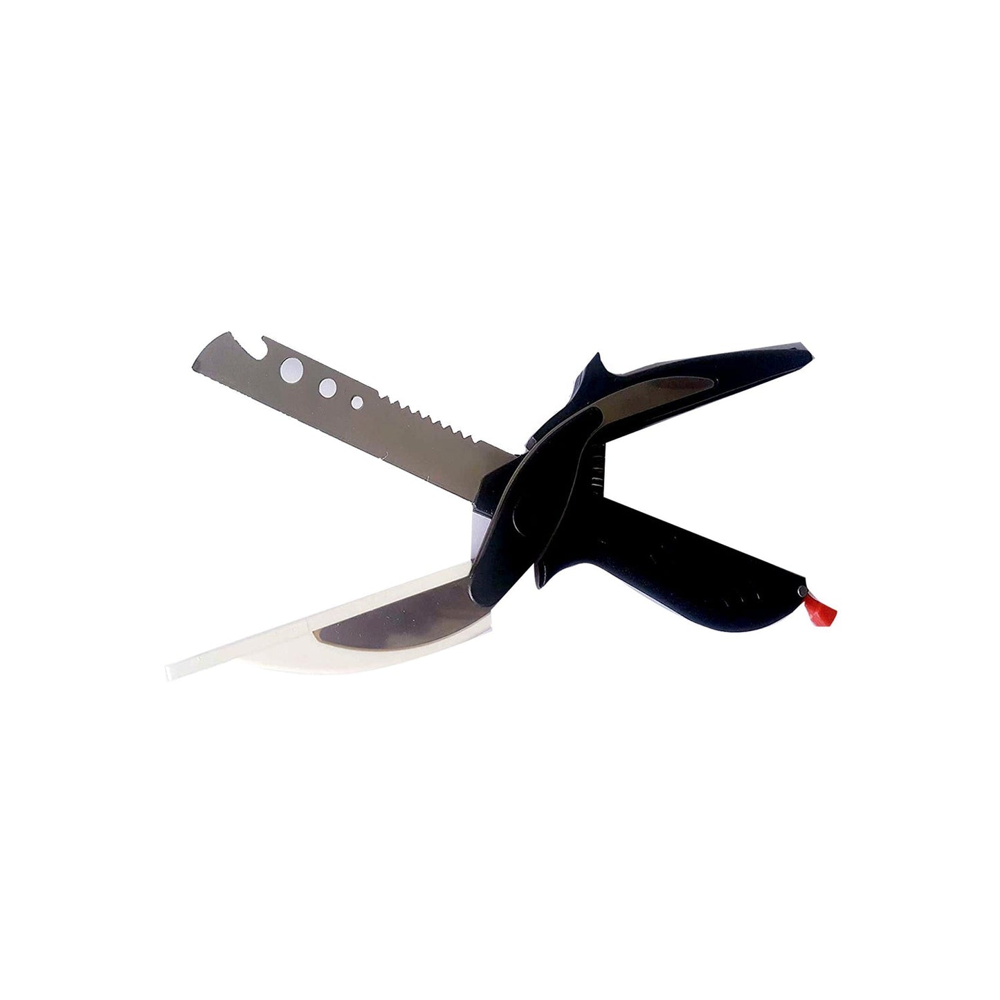 Stainless Steel 4 in 1 Clever Cutter, Black - infinityexculsivestore.com