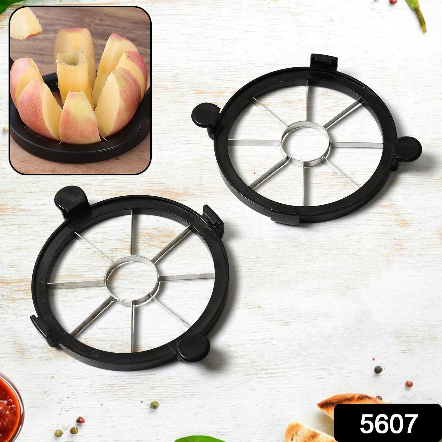 Stainless Steel 8 Blades Apple Slicer Corer Fruit Cutter and Divider Fruit Tool - infinityexculsivestore.com
