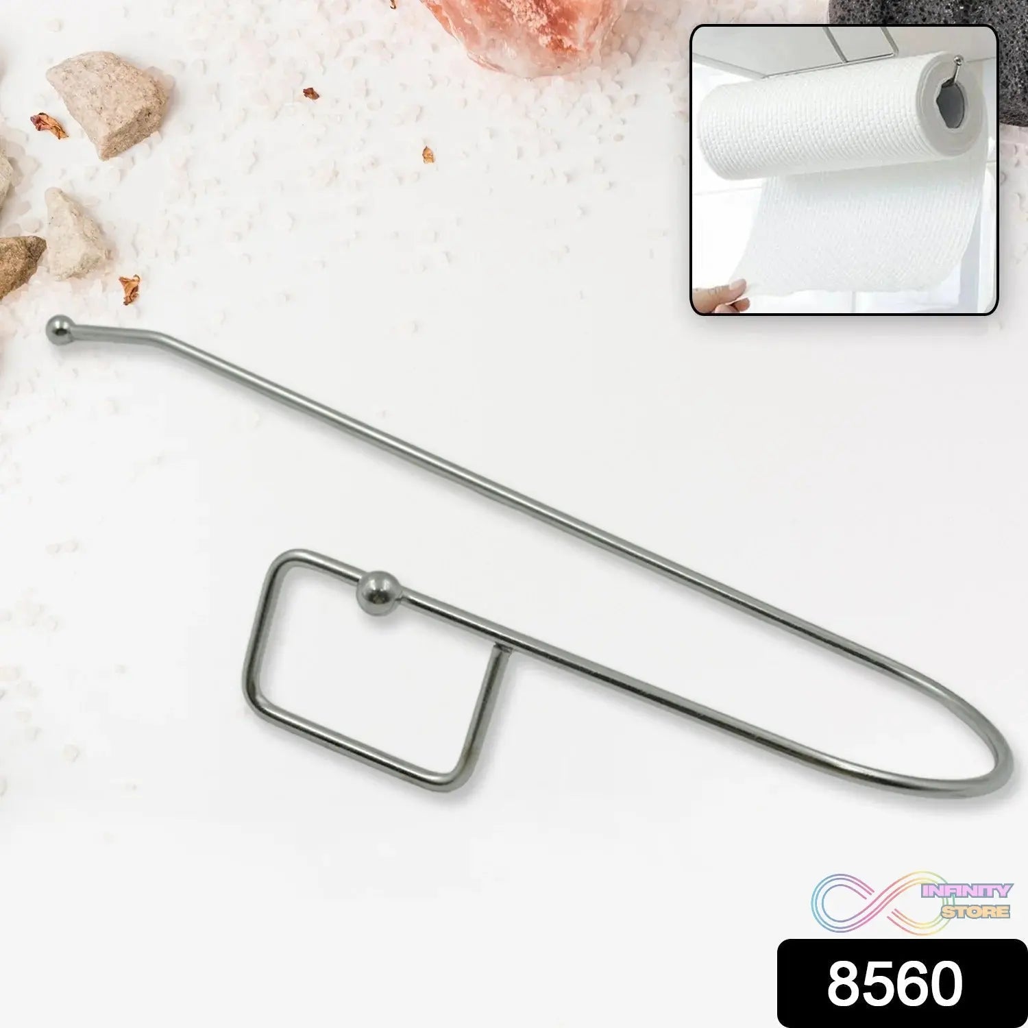 Stainless Steel Adhesive Paper Roll Holder Tissue (1 pc) - infinityexculsivestore.com