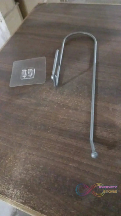 Stainless Steel Adhesive Paper Roll Holder Tissue (1 pc) - infinityexculsivestore.com