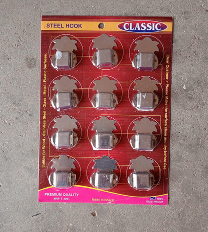 Stainless Steel Agarbatti Stand (12 Pack): Self - Adhesive, Wall Mounted - infinityexculsivestore.com