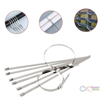 Stainless Steel Cable TIE (4.6x100MM / 10 pcs Set) - infinityexculsivestore.com