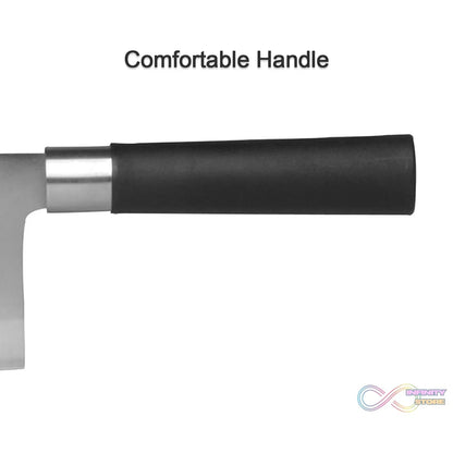 Stainless Steel Chef Damascus Cleaver Vegetable Knife with Plastic Handle & Cover, Multipurpose Use for Kitchen or Restaurant (12 Inch) - infinityexculsivestore.com