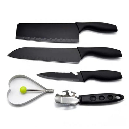 Stainless Steel Chef Knife Set, 5pc Kitchen Cutlery - infinityexculsivestore.com