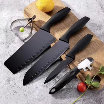 Stainless Steel Chef Knife Set, 5pc Kitchen Cutlery - infinityexculsivestore.com