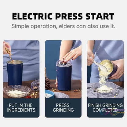 Stainless Steel Coffee Grinder Machine 300w (Multi Blades Grinder) - infinityexculsivestore.com