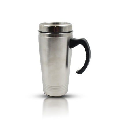 Stainless Steel Coffee Mug (1 Pc / With lid & Handle) - infinityexculsivestore.com