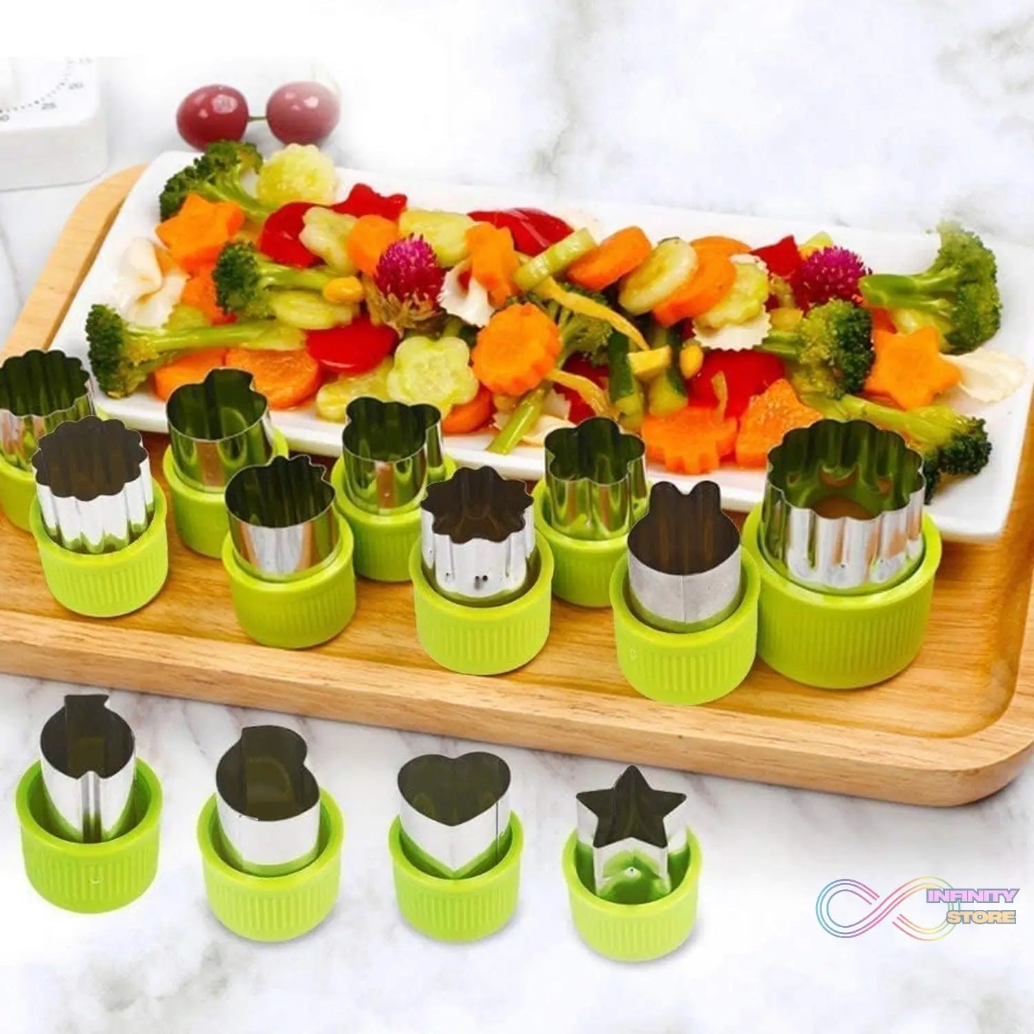 Stainless Steel Cookie Cutter Shapes Set, Baking Cooking Food Decoration (12 Pcs Set) - infinityexculsivestore.com