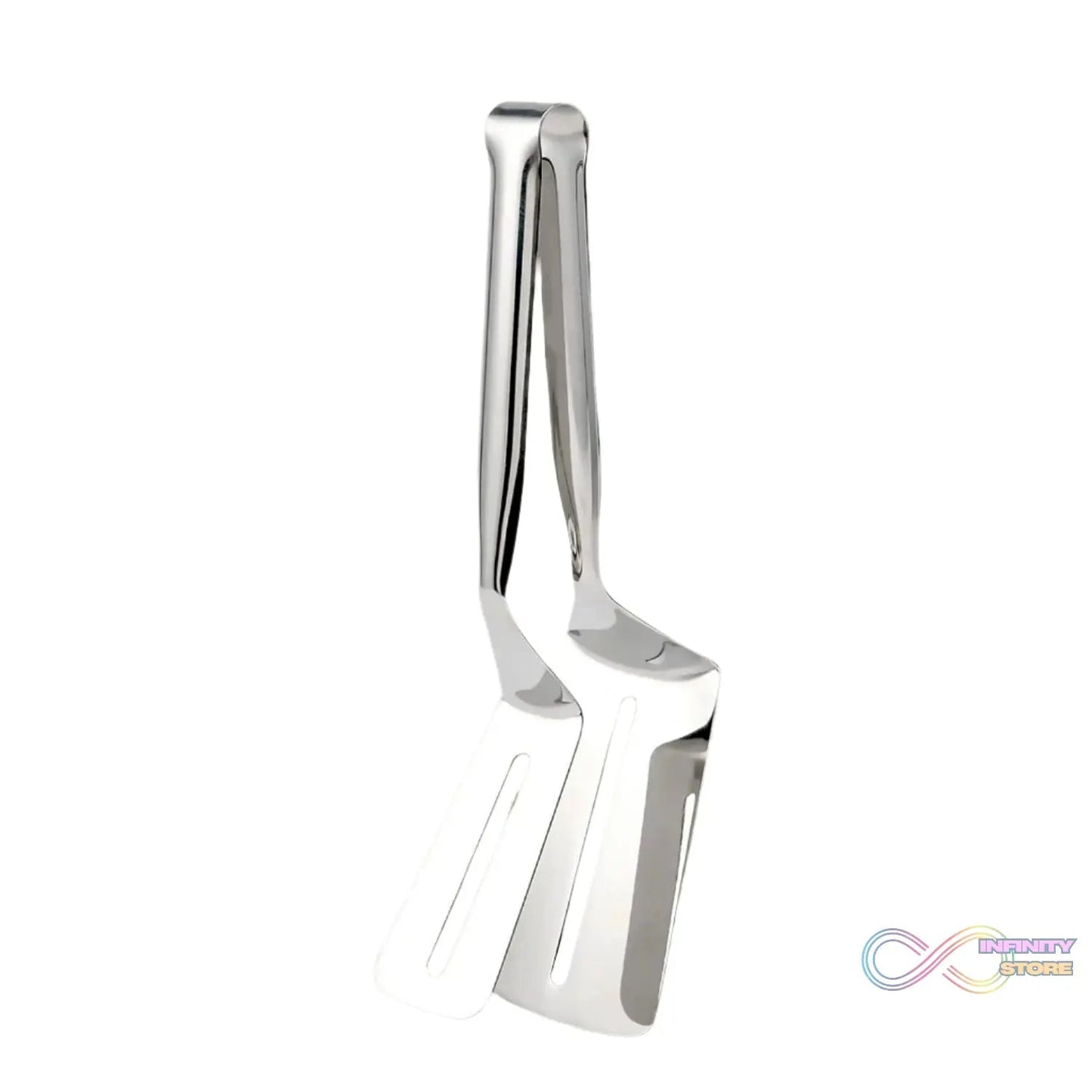 Stainless Steel Cooking Tong - Multifunctional Slotted Fish Double - Sided Spatula (1 Pc / 23 Cm) - infinityexculsivestore.com