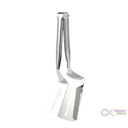 Stainless Steel Cooking Tong - Multifunctional Slotted Fish Double - Sided Spatula (1 Pc / 23 Cm) - infinityexculsivestore.com