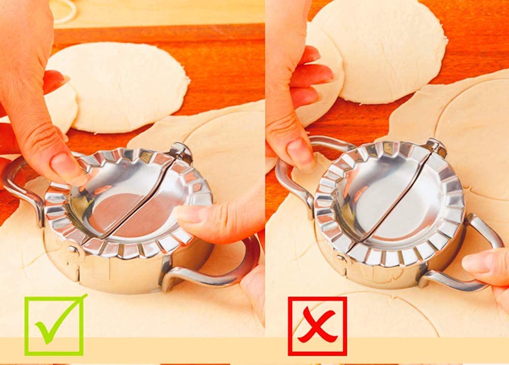 Stainless Steel Dumpling Maker, Dough Cutter Pie Mold Tool. - infinityexculsivestore.com