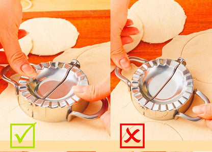 Stainless Steel Dumpling Maker, Dough Cutter Pie Mold Tool. - infinityexculsivestore.com
