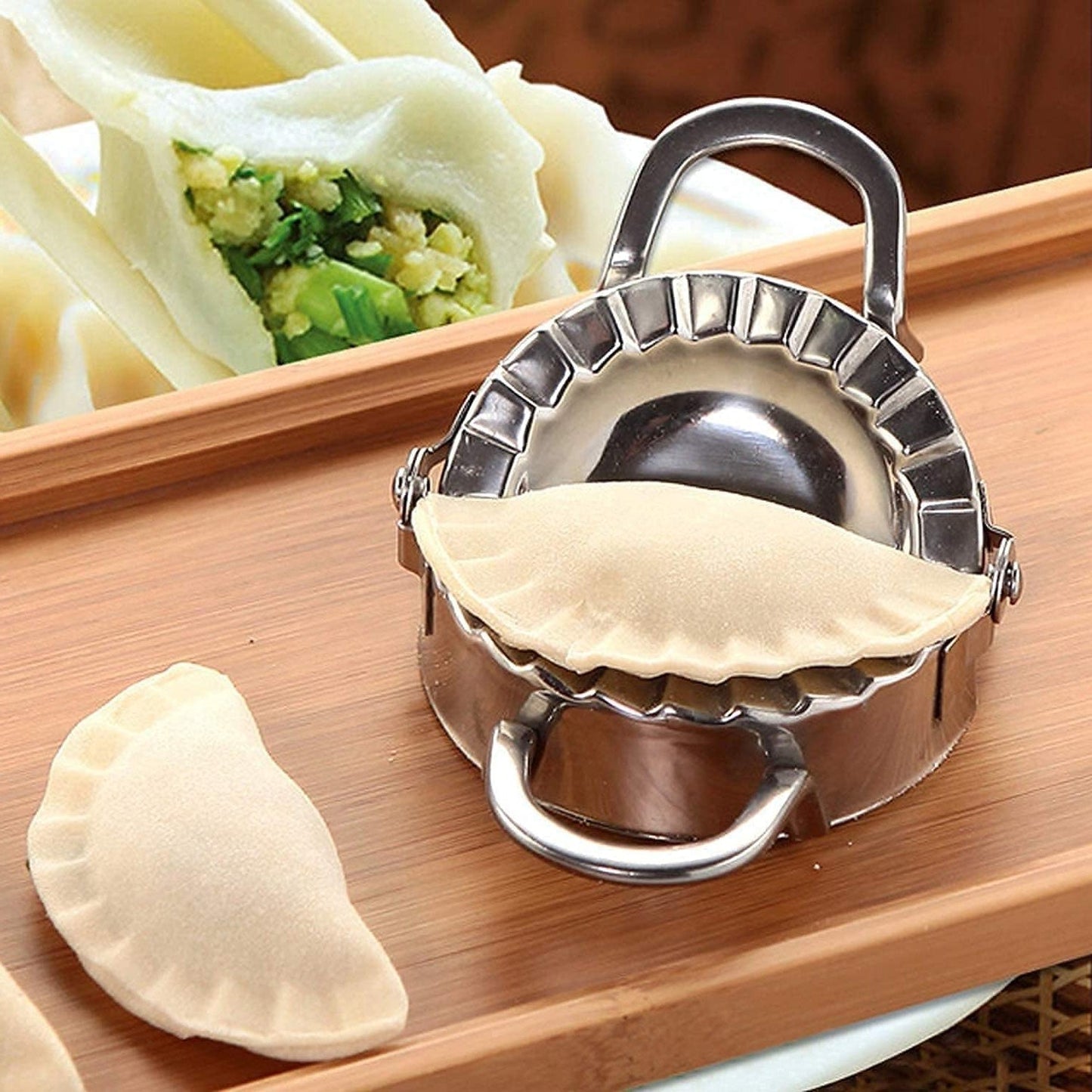 Stainless Steel Dumpling Maker: Easy & Reliable Dumplings Every Time (1 Pc) - infinityexculsivestore.com