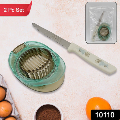 Stainless Steel, Egg Slicer & Knife (2 Pc Set) - infinityexculsivestore.com