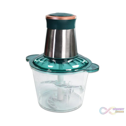 Stainless steel food grinder with bowl for meat and vegetables