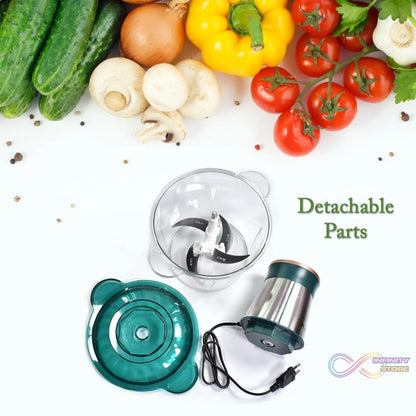 Stainless steel meat grinder with bowl for easy food preparation