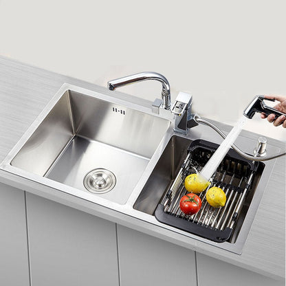 Stainless Steel Expandable Kitchen Sink Dish Drainer - infinityexculsivestore.com