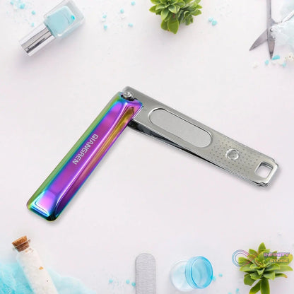 Stainless Steel Folding Portable Large Nail Clippers with Nail File (1 Pc / Mix Design) - infinityexculsivestore.com