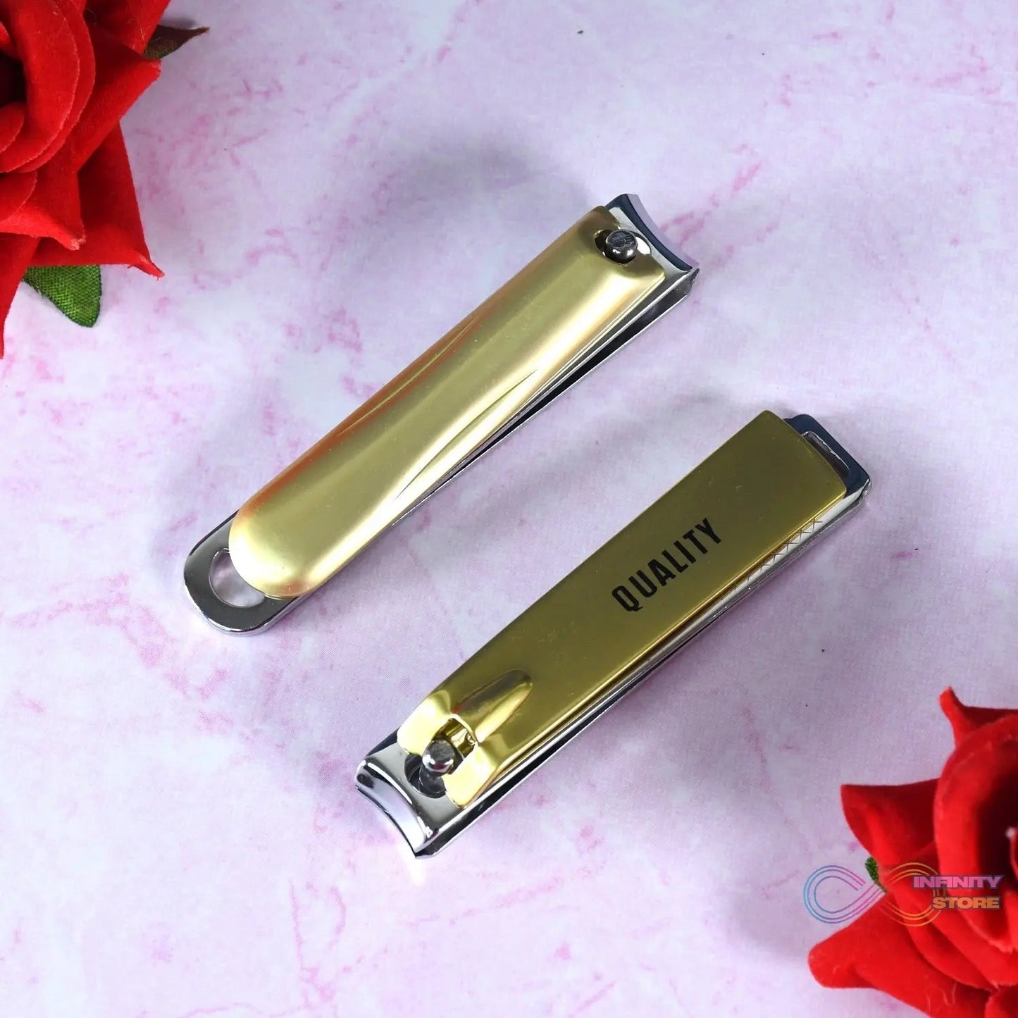 Stainless Steel Folding Portable Large Nail Clippers with Nail File (1 Pc / Mix Design) - infinityexculsivestore.com