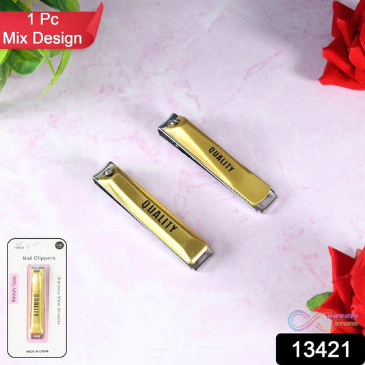 Stainless Steel Folding Portable Large Nail Clippers with Nail File (1 Pc / Mix Design) - infinityexculsivestore.com