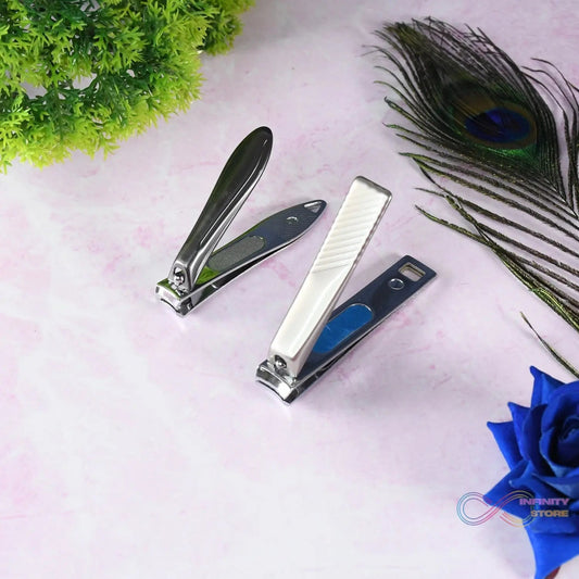 Stainless Steel Folding Portable Large Nail Clippers with Nail File (1 Pc / Mix Design) - infinityexculsivestore.com