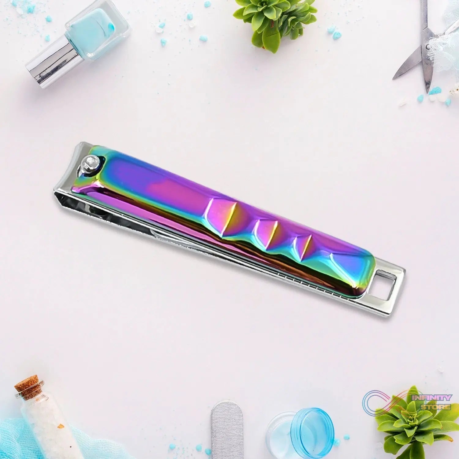 Stainless Steel Folding Portable Large Nail Clippers with Nail File (1 Pc) - infinityexculsivestore.com