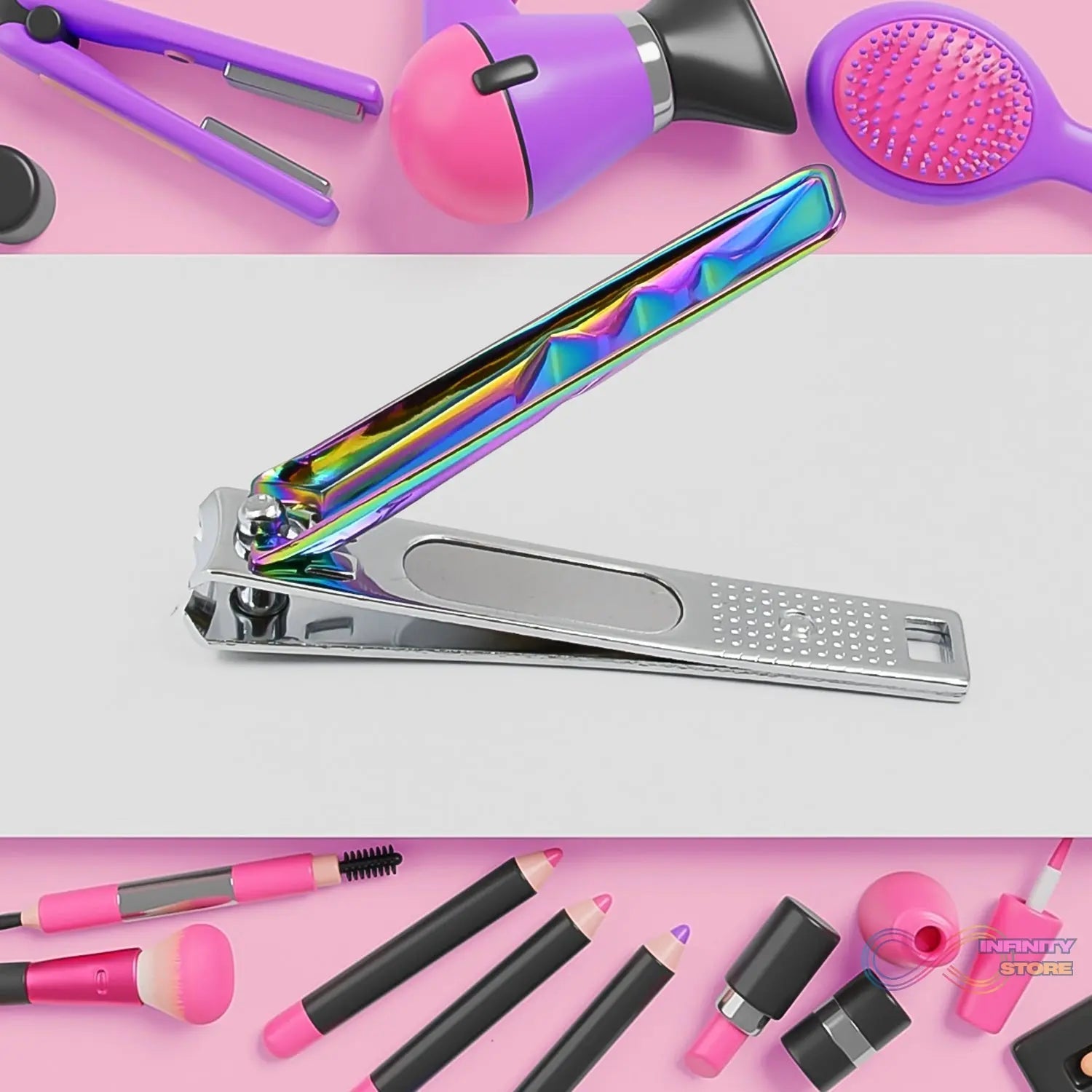 Stainless Steel Folding Portable Large Nail Clippers with Nail File (1 Pc) - infinityexculsivestore.com