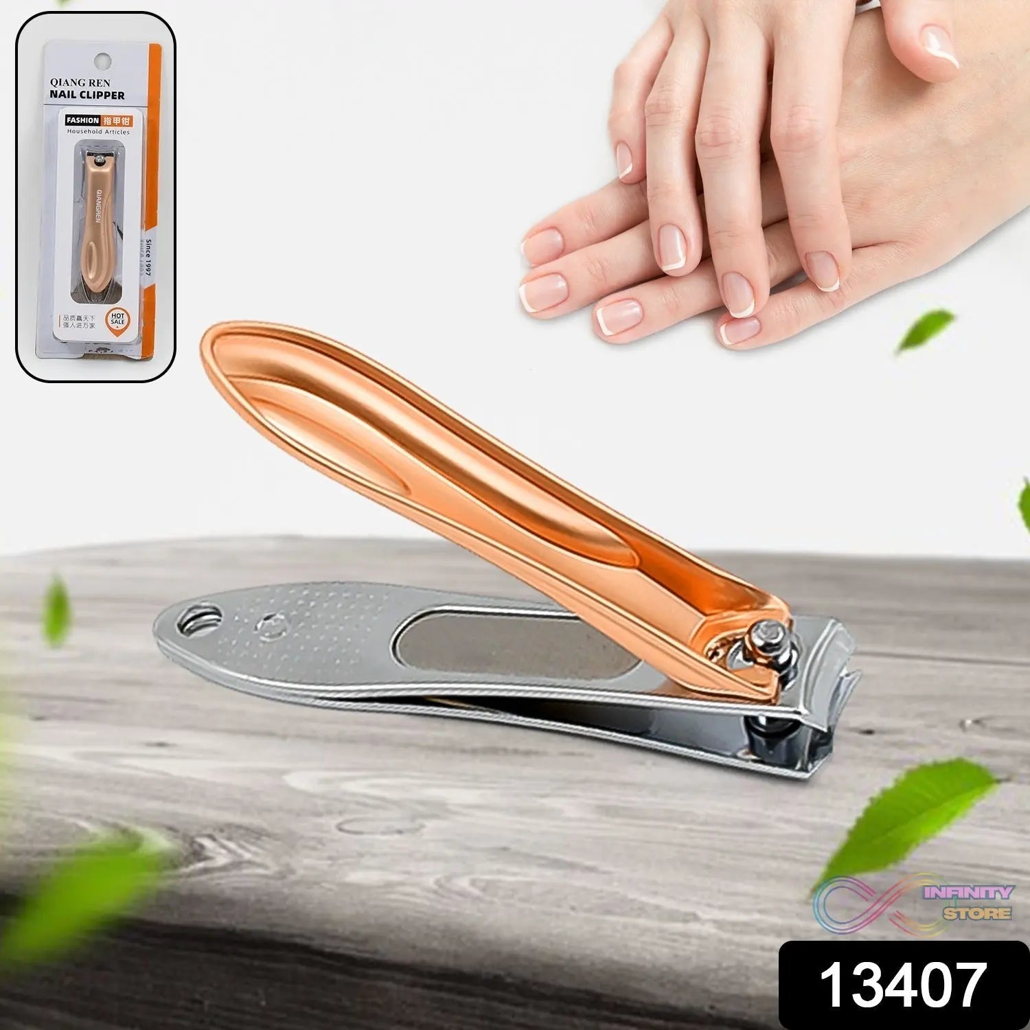 Stainless Steel Folding Portable Large Nail Clippers with Nail File (1 Pc) - infinityexculsivestore.com
