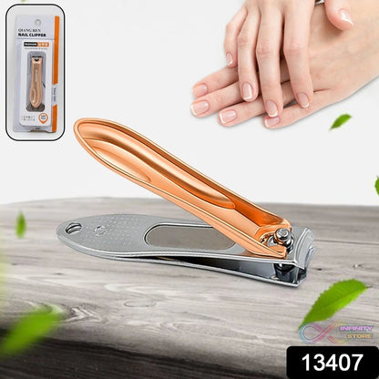 Stainless Steel Folding Portable Large Nail Clippers with Nail File (1 Pc) - infinityexculsivestore.com