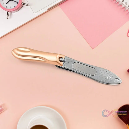 Stainless Steel Folding Portable Large Nail Clippers with Nail File (1 Pc) - infinityexculsivestore.com