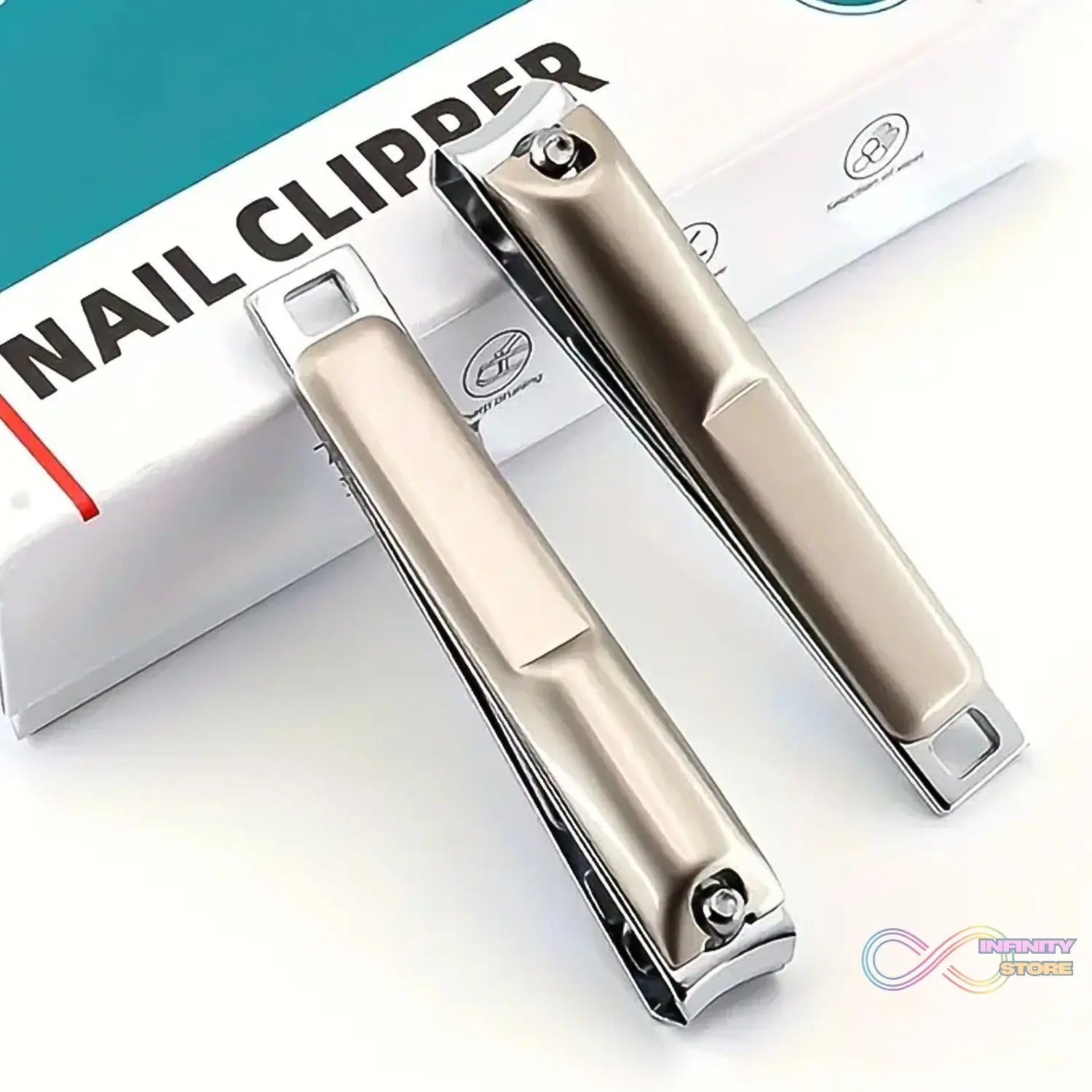 Stainless Steel Folding Portable Large Nail Clippers with Nail File (1 Pc) - infinityexculsivestore.com