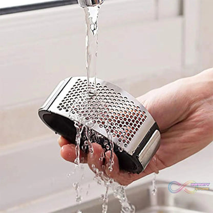 Stainless Steel Garlic Press Crusher for Kitchen - infinityexculsivestore.com