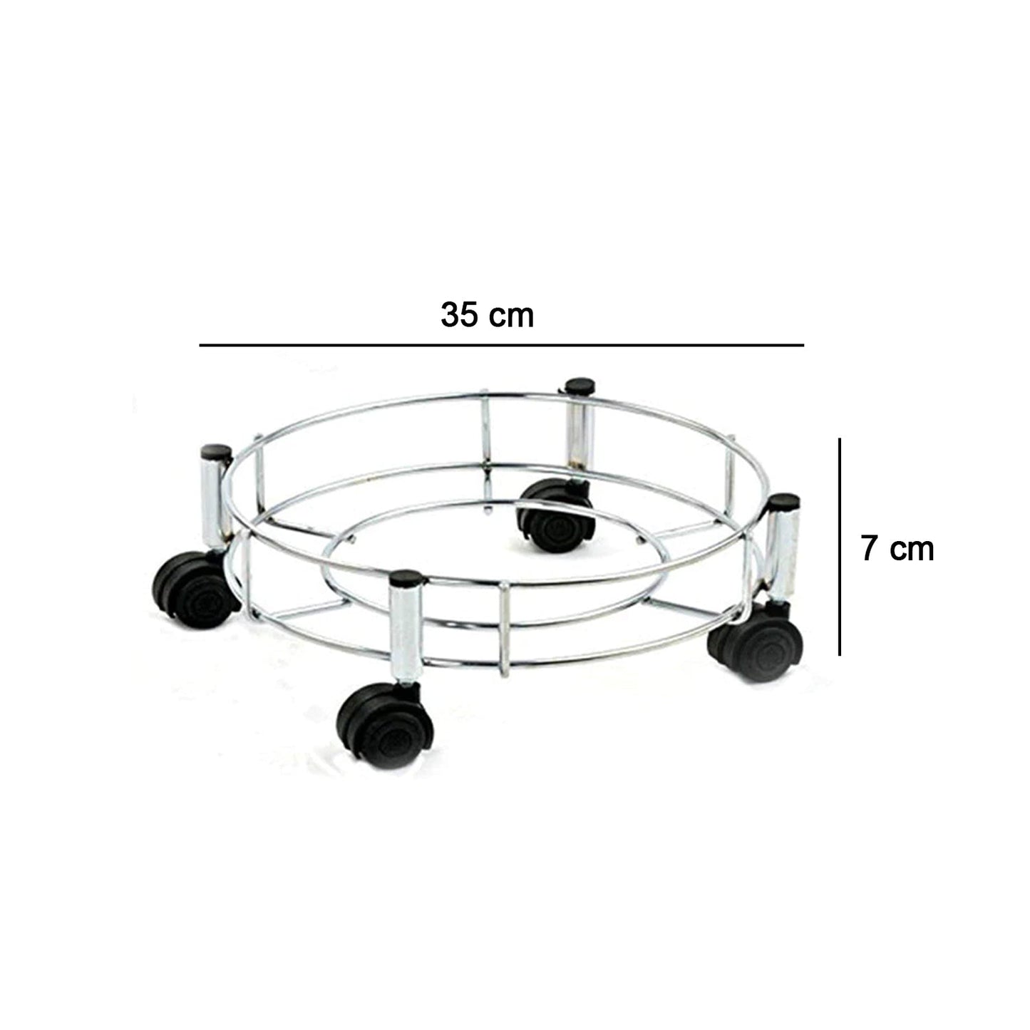 Stainless Steel Gas Cylinder Trolley - infinityexculsivestore.com