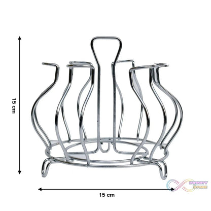 Stainless Steel Glass Holder Glass Hanging Organizer for Kitchen Bars Pubs (MOQ : - 2 Pc) - infinityexculsivestore.com
