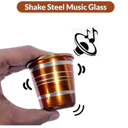 Stainless Steel Glass with Bell Sound for Kids Boys and Girls Glass Set Water/Juice Glass, Stainless Steel Baby Musical Toy Glass - infinityexculsivestore.com