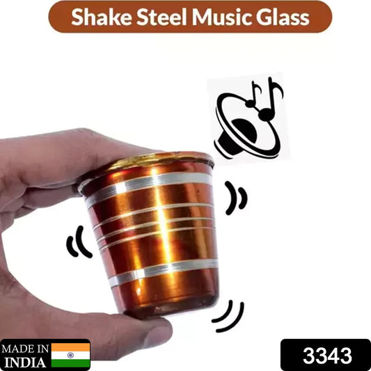 Stainless Steel Glass with Bell Sound for Kids Boys and Girls Glass Set Water/Juice Glass, Stainless Steel Baby Musical Toy Glass - infinityexculsivestore.com