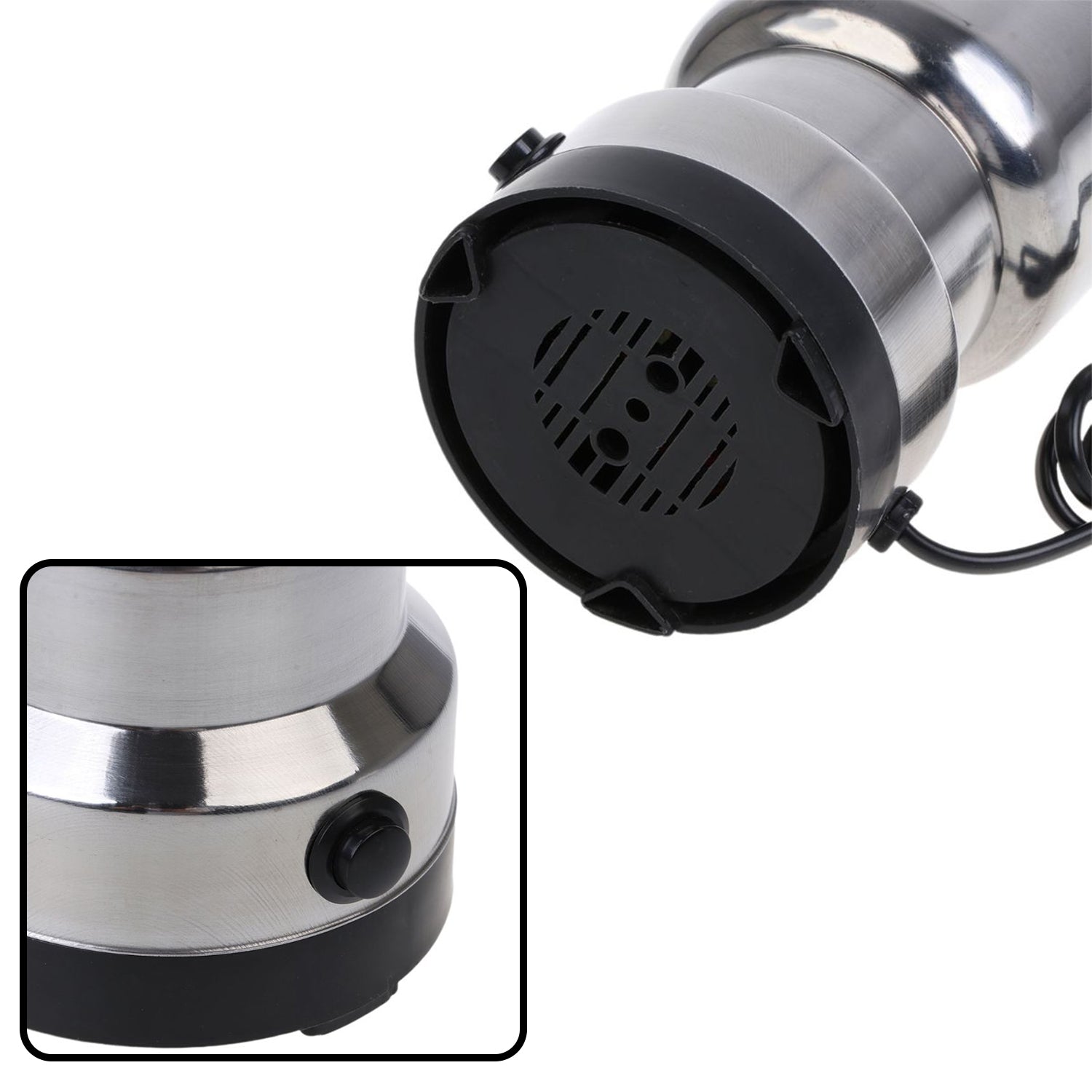 Multi - Functional Electric Stainless Steel Herbs Spices Nuts Grain Grinder with Stainless Steel Bowl, Portable Coffee Bean Seasonings Spices Mill Powder Machine Grinder Machine for Home and Office - infinityexculsivestore.com