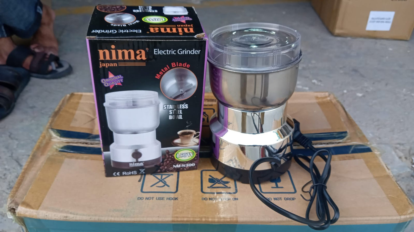 Multi - Functional Electric Stainless Steel Herbs Spices Nuts Grain Grinder with Stainless Steel Bowl, Portable Coffee Bean Seasonings Spices Mill Powder Machine Grinder Machine for Home and Office - infinityexculsivestore.com
