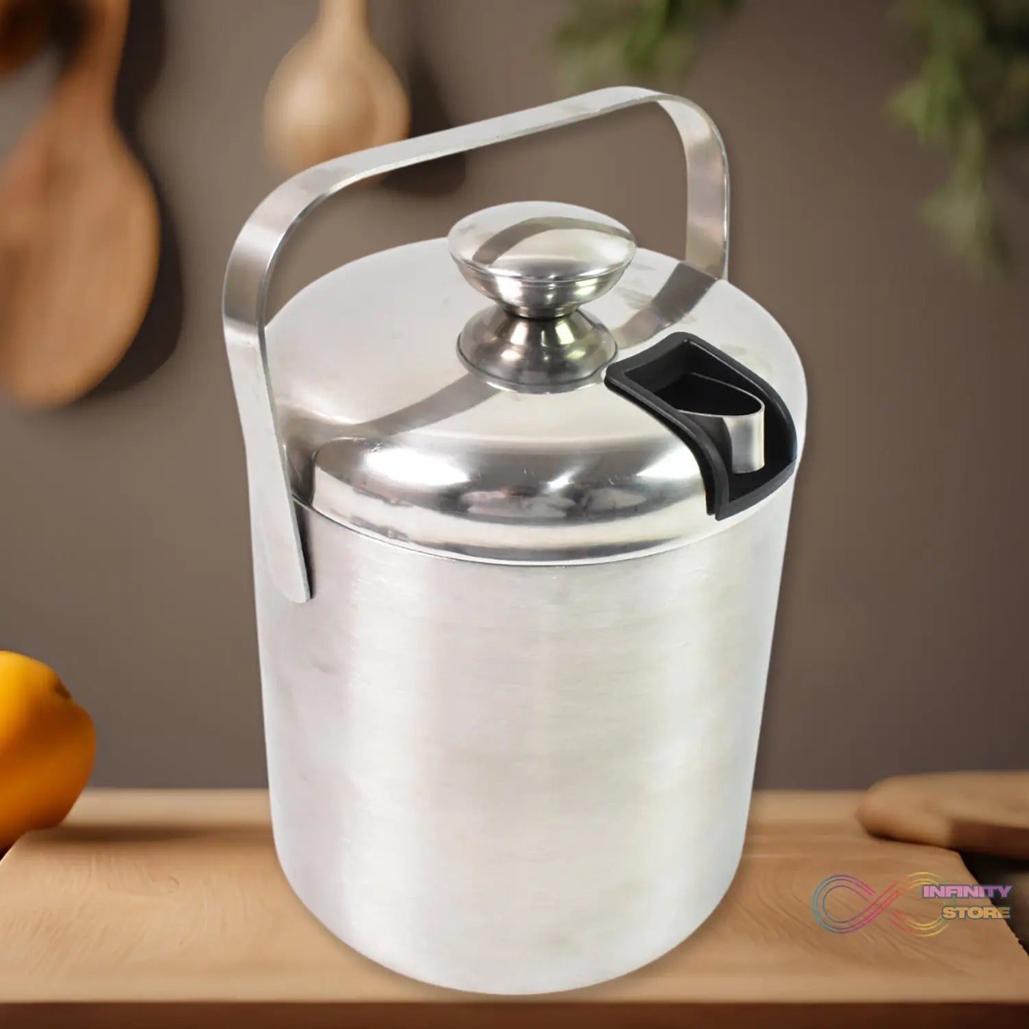 Stainless Steel Ice Buckets with Lid (1.3 Liters Approx) - infinityexculsivestore.com